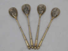 Four Russian silver gilt spoons 14f53e