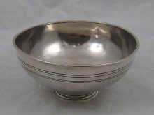 A Russian silver spherical bowl with