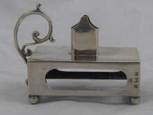 A silver match box/ sealing wax