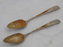 A pair of George III Old English pattern
