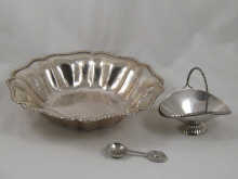 An .800 standard silver lobed bowl