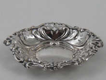 A pierced silver bon bon dish hallmarked 14f596