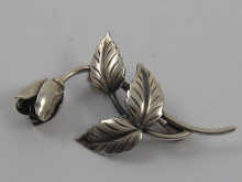 A Danish silver brooch designed as a