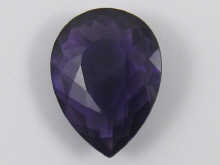 A loose polished pear shaped amethyst 14f5a3