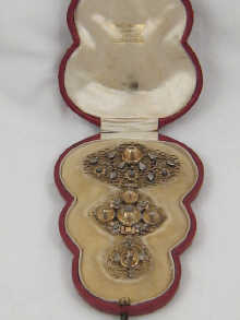 An eighteenth century gold pendant