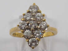 A hallmarked 18 ct gold diamond 14f5d7