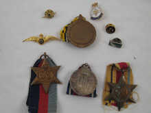 A mixed lot comprising four medals