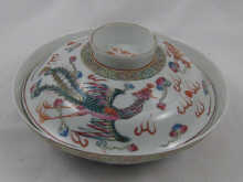 A Chinese bowl and cover decorated
