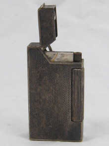 A silver plated Dunhill pocket