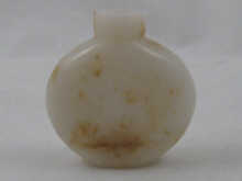 A Chinese white jade snuff bottle approx.