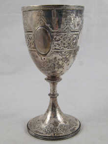 A Victorian silver goblet Barnard 14f65d