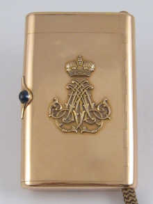 A Russian hallmarked 14 carat gold imperial