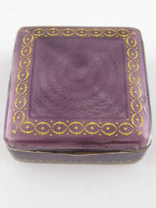 A silver box with guilloche enamel 14f67c