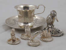 A mixed lot comprising a silver cup