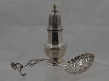 A silver pepper Mappin and Webb