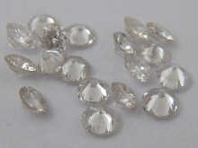 A quantity of loose polished diamonds