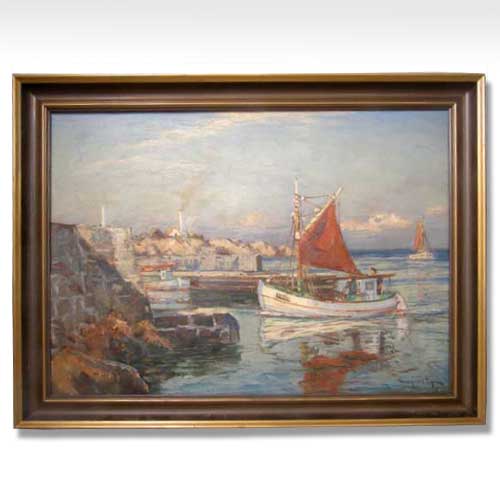 Mogens Ege (Danish 1892-1946) Harbor