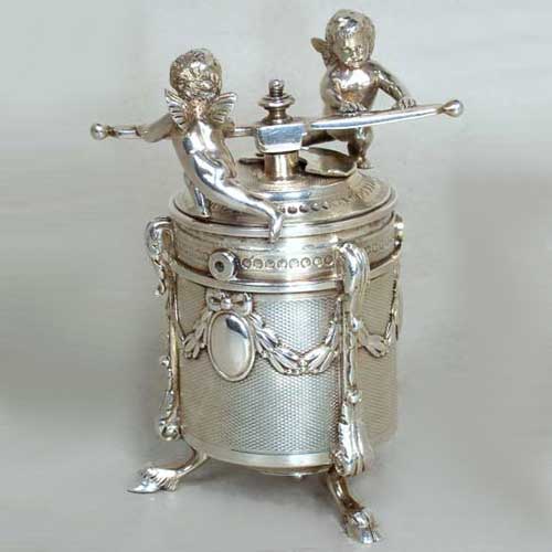 A French Silver Figural Pepper