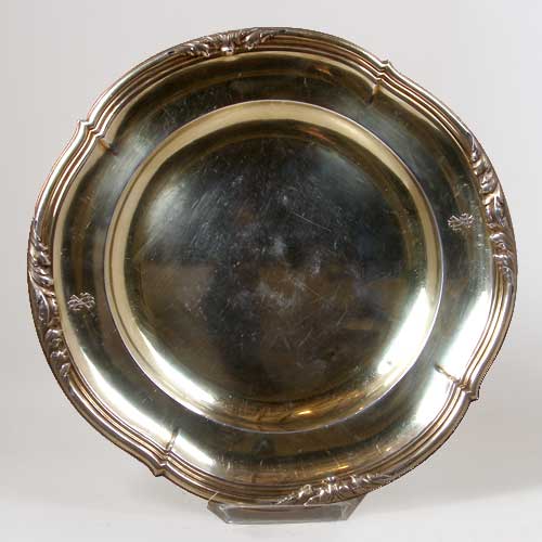 A French Gilt Silver Round Platter 151e99