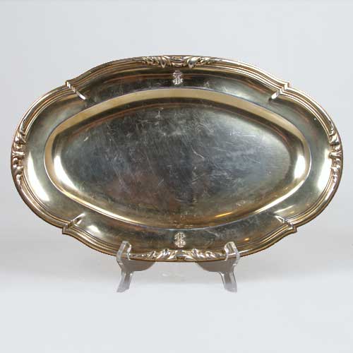 A French Gilt Silver Oval Shaped 151e9b