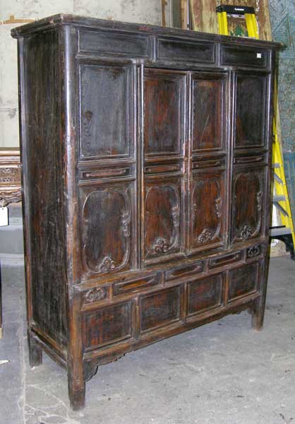 A Chinese Four-Panel Cabinet circa
