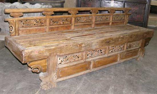 A Chinese Shanxi Elm Temple Bench 151ec2