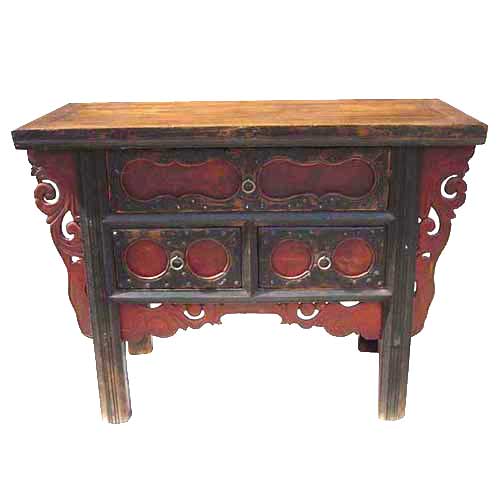 A Chinese Painted Elm 3 Drawer 151edf