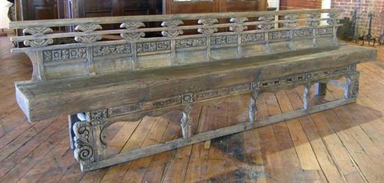 A Chinese Shanxi Elm Temple Bench 151ef7