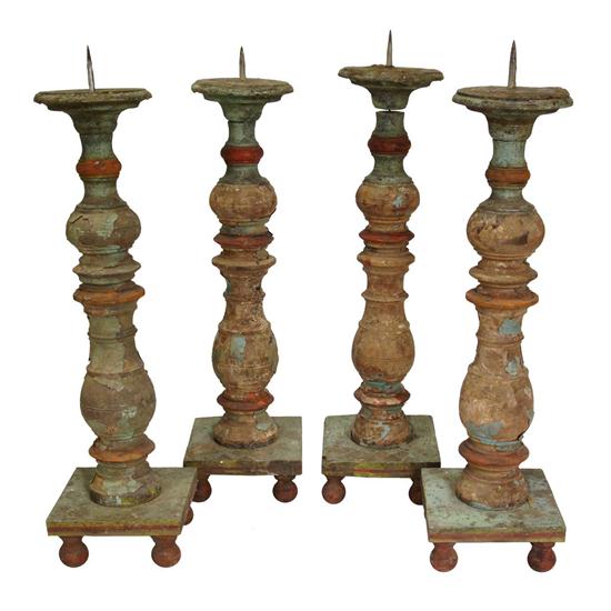 A Set of 4 Indo Portuguese Painted 151f17