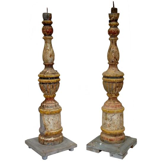A Pair of Indo Portuguese Painted 151f1d