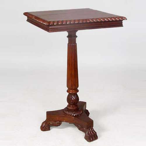 An Anglo Indian Mahogany Square