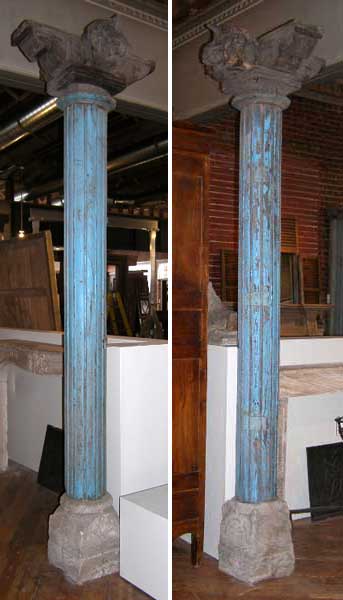 A Pair of Indian Blue Painted Teak 151fc4