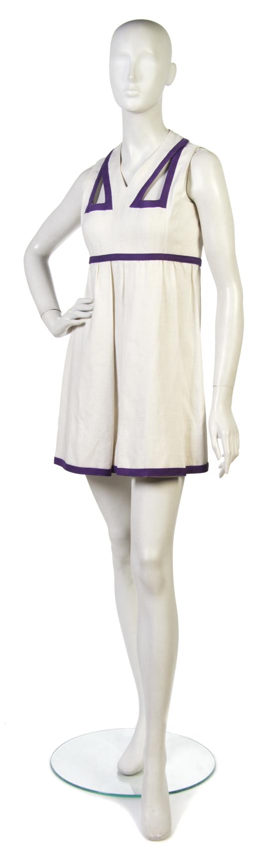 A Donald Brooks White Linen Dress