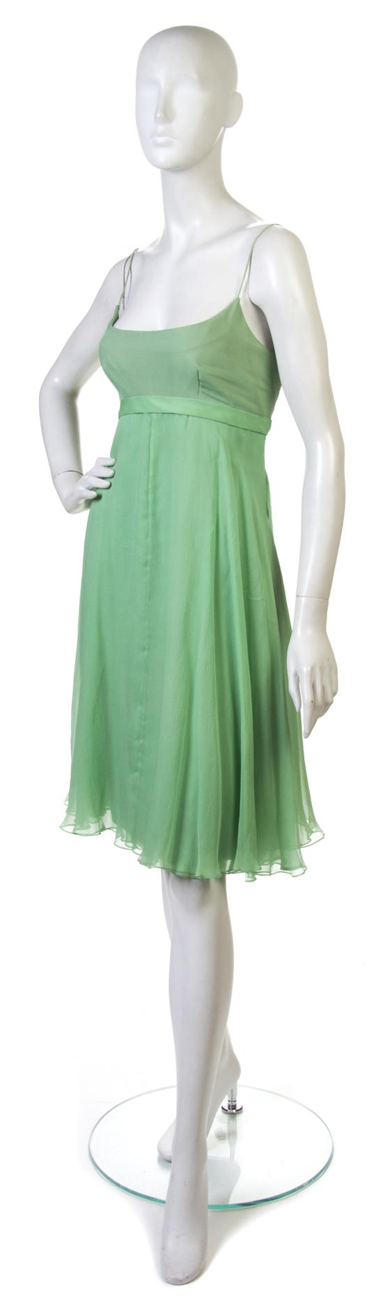 A Nina Ricci Green Silk Chiffon 151ff2