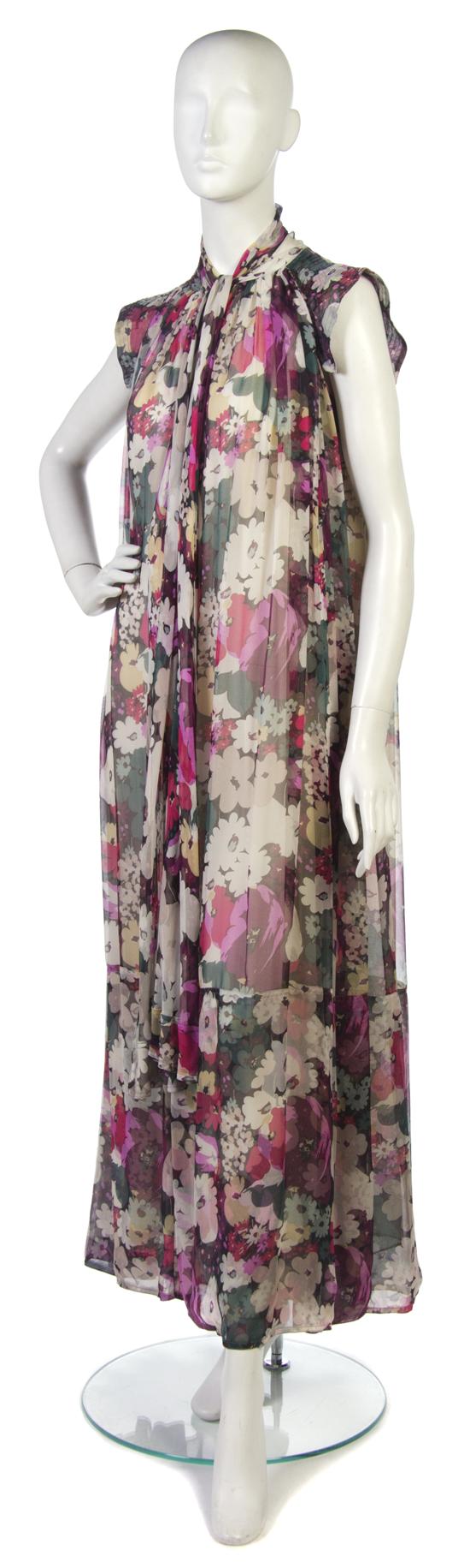 A Multicolor Floral Day Dress with