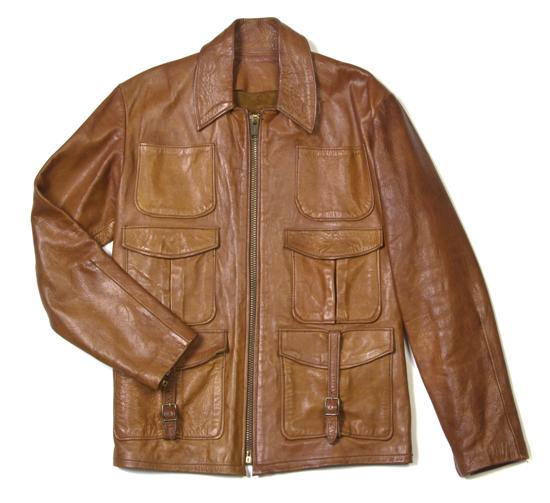 An East West Brown Leather Jacket  15202b