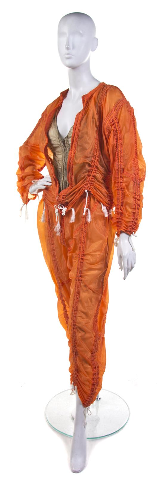 A Norma Kamali Orange Three Piece 15203b