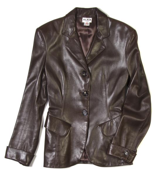 An Alaia Brown Leather Jacket  152051