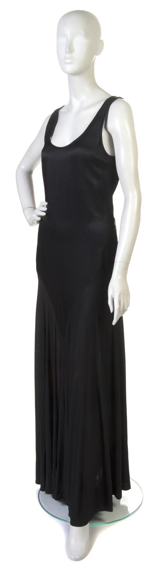 An Yves Saint Laurent Black Silk and