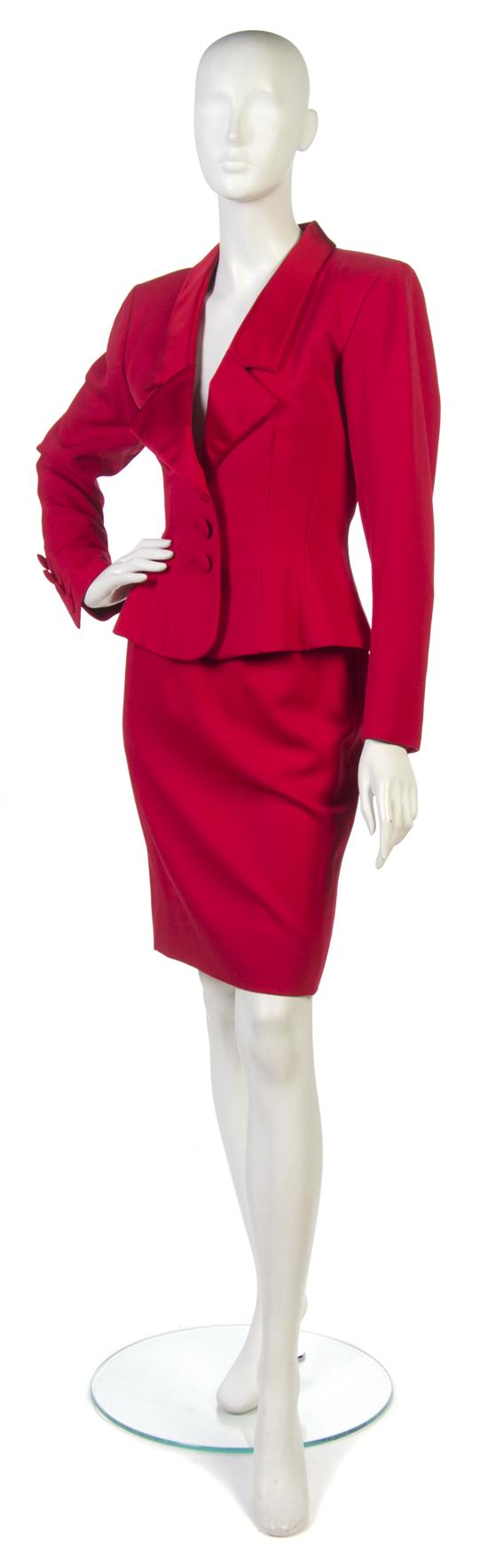 An Yves Saint Laurent Couture Red