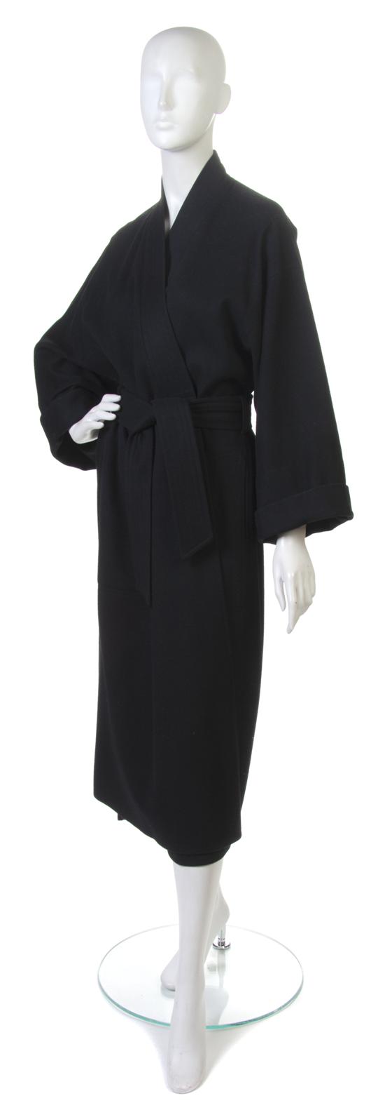 An Yves Saint Laurent Black Wool