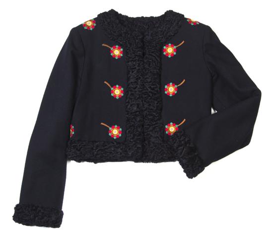 A Valentino Black Wool Jacket with 152083