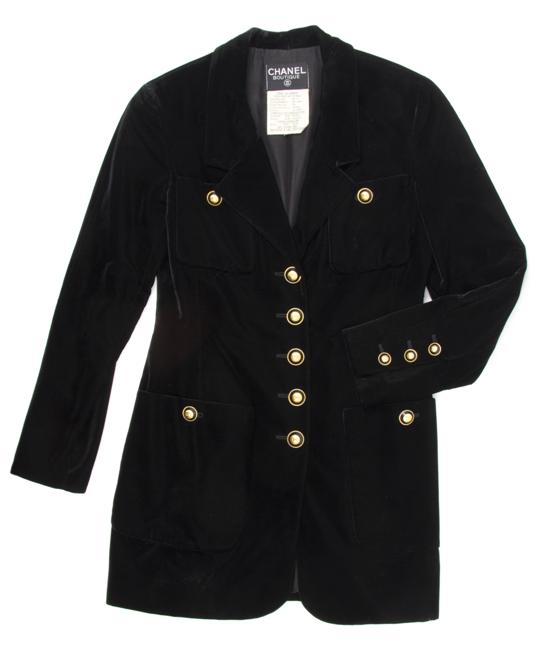 A Chanel Black Velvet Jacket with 152090