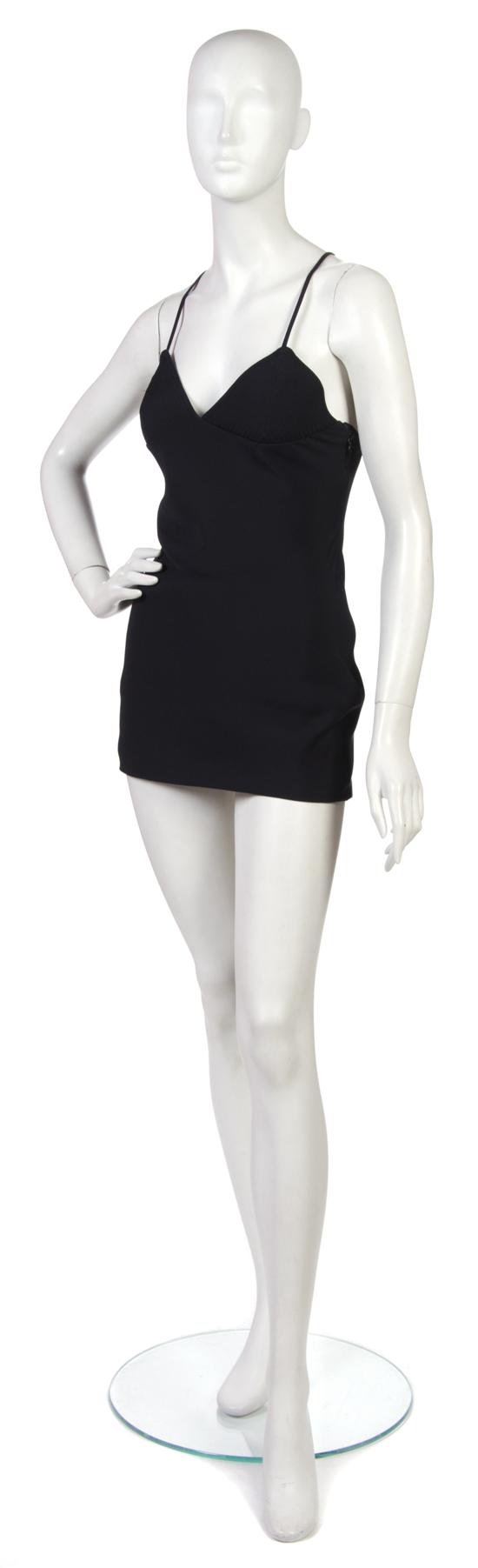 An Atelier Versace Black Silk Minidress  1520a1