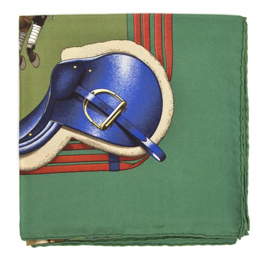 An Hermes Silk Scarf in a 'Jumping'