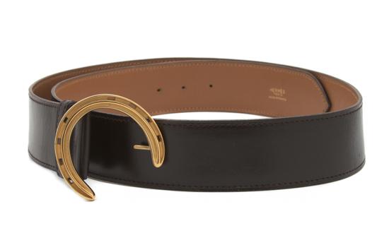 An Hermes 'Fer a Cheval' Brown