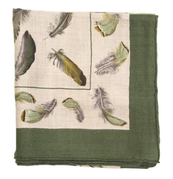An Hermes Cashmere Silk Scarf in