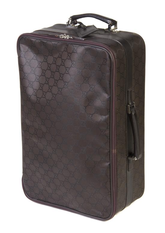 A Gucci Monogram Nylon Roller Suitcase  152129