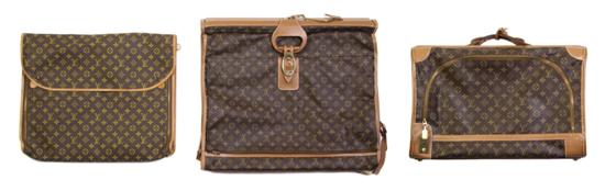 *Three Louis Vuitton Monogram Canvas