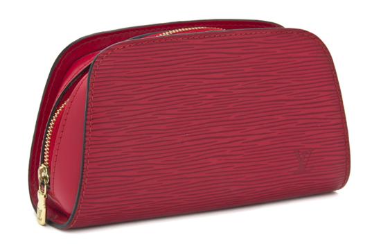 A Louis Vuitton Red Epi Leather